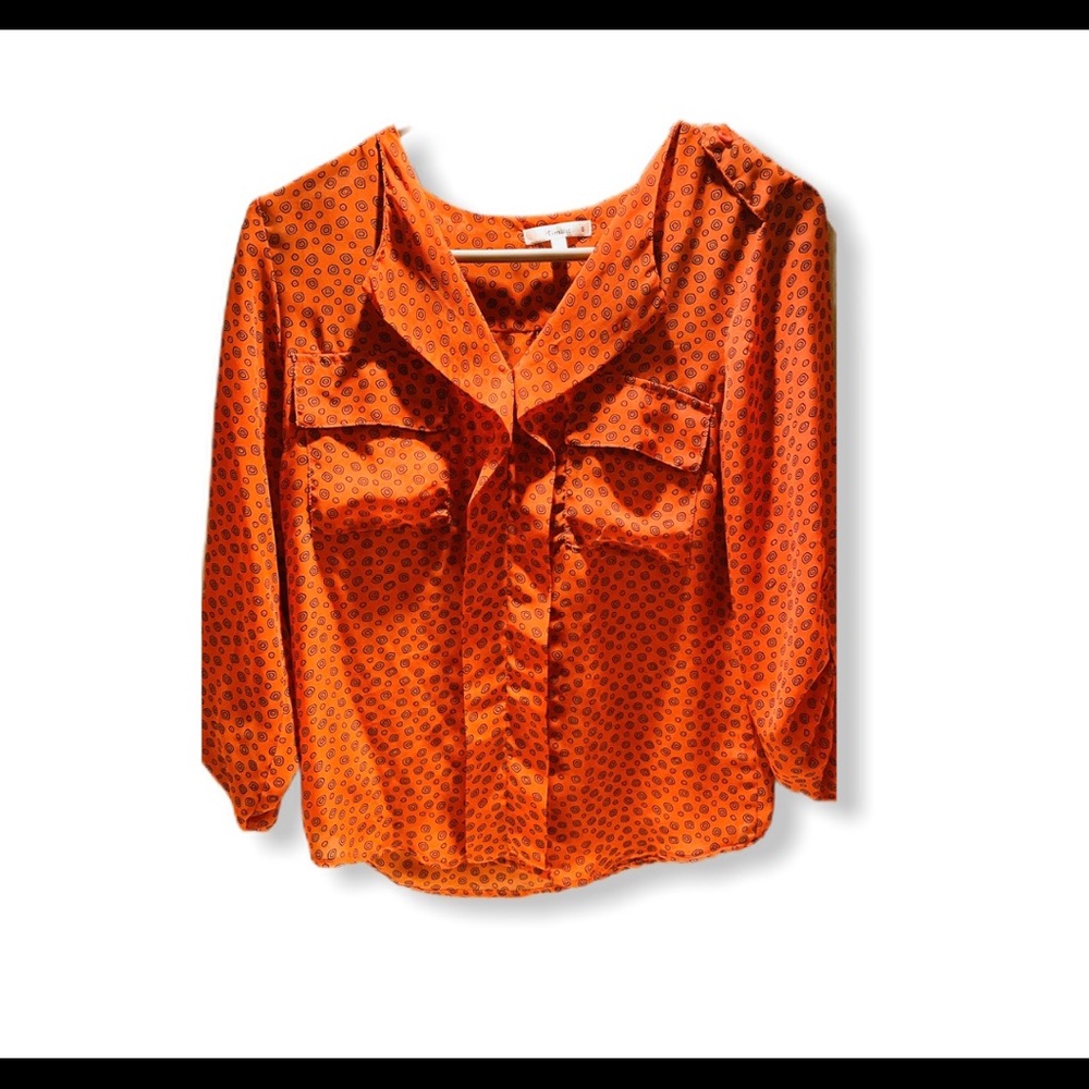 Orange blouse